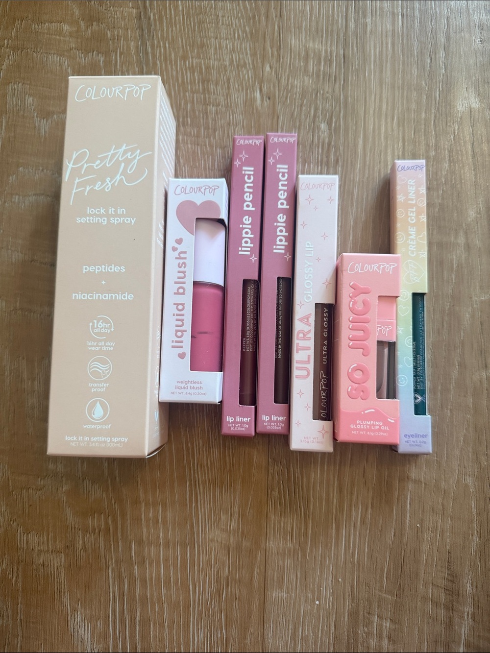 ColourPop Pretty Fresh Makeup Set - Peach and Pink